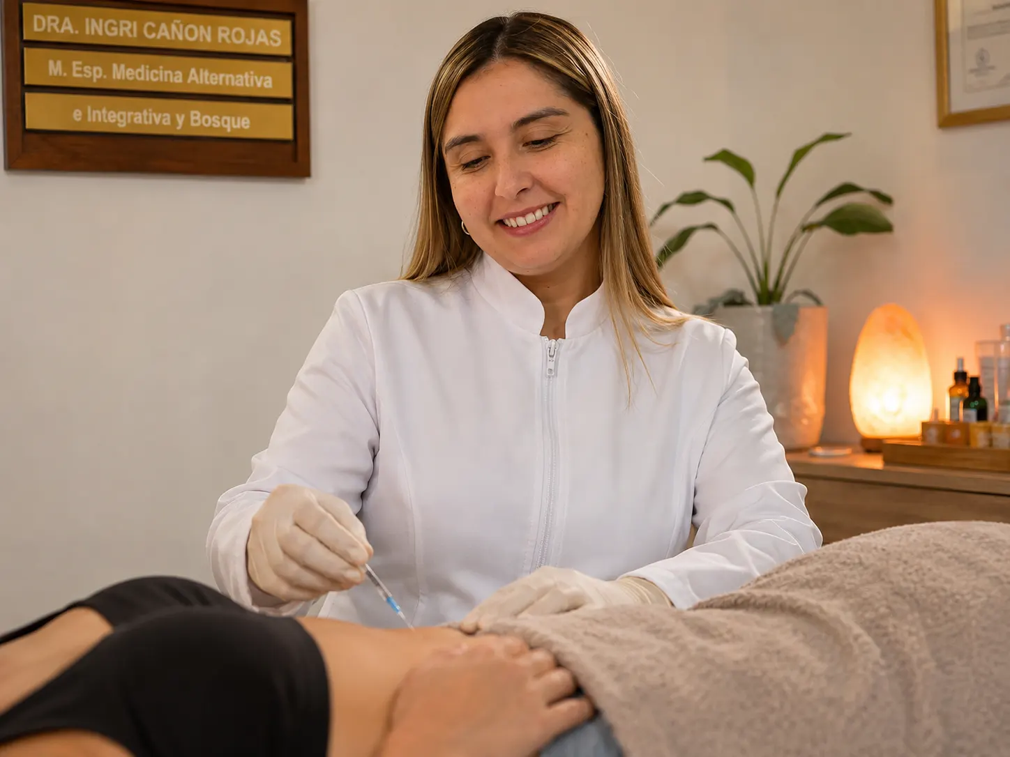 Procedimiento médico de Terapia Neural ejecutado con precisión por la Dra. Ingri Cañón en Bogotá